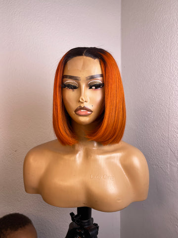 ORANGE BOB wig